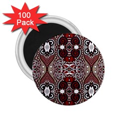 Batik Fabric 2 25  Magnets (100 Pack) 