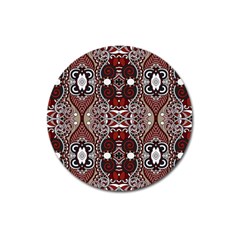 Batik Fabric Magnet 3  (round)