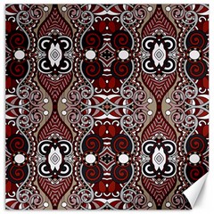 Batik Fabric Canvas 12  X 12   by Mariart