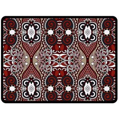 Batik Fabric Double Sided Fleece Blanket (large)  by Mariart