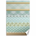 Circle Polka Plaid Triangle Gold Blue Flower Floral Star Canvas 24  x 36  23.35 x34.74  Canvas - 1