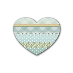 Circle Polka Plaid Triangle Gold Blue Flower Floral Star Heart Coaster (4 Pack)  by Mariart