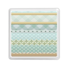 Circle Polka Plaid Triangle Gold Blue Flower Floral Star Memory Card Reader (square)  by Mariart