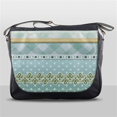 Circle Polka Plaid Triangle Gold Blue Flower Floral Star Messenger Bags by Mariart