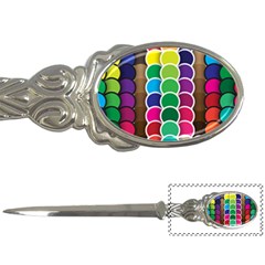 Circle Round Yellow Green Blue Purple Brown Orange Pink Letter Openers by Mariart