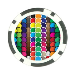 Circle Round Yellow Green Blue Purple Brown Orange Pink Poker Chip Card Guard (10 Pack) by Mariart