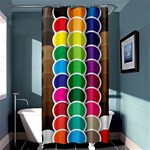 Circle Round Yellow Green Blue Purple Brown Orange Pink Shower Curtain 36  x 72  (Stall)  Curtain(36 X72 ) - 33.26 x66.24  Curtain(36 X72 )