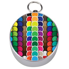 Circle Round Yellow Green Blue Purple Brown Orange Pink Silver Compasses by Mariart