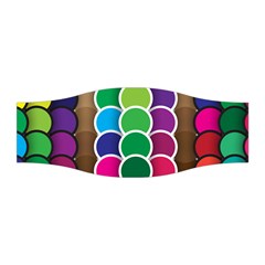 Circle Round Yellow Green Blue Purple Brown Orange Pink Stretchable Headband by Mariart