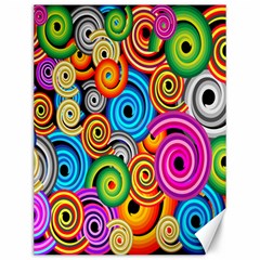 Circle Round Hole Rainbow Canvas 12  X 16   by Mariart