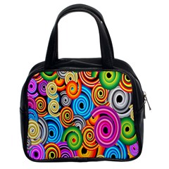 Circle Round Hole Rainbow Classic Handbags (2 Sides) by Mariart