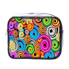 Circle Round Hole Rainbow Mini Toiletries Bags by Mariart