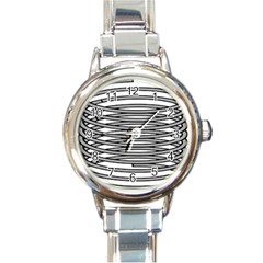 Circular Iron Round Italian Charm Watch by Mariart