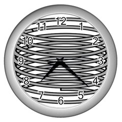 Circular Iron Wall Clocks (silver) 