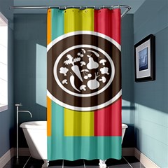 Dinerplate Tablemaner Food Fok Knife Shower Curtain 36  X 72  (stall) 