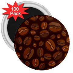 Coffee Beans 3  Magnets (100 Pack) by Mariart