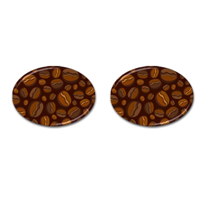 Coffee Beans Cufflinks (Oval)