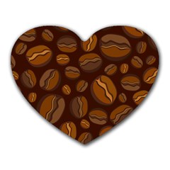 Coffee Beans Heart Mousepads