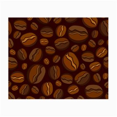 Coffee Beans Small Glasses Cloth (2-side) by Mariart