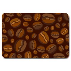 Coffee Beans Large Doormat  by Mariart