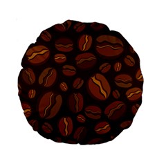 Coffee Beans Standard 15  Premium Round Cushions by Mariart