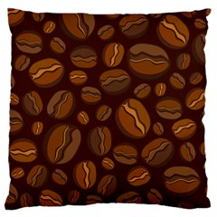 Coffee Beans Large Flano Cushion Case (two Sides) by Mariart