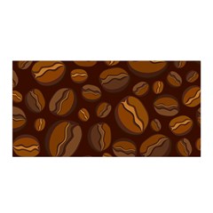 Coffee Beans Satin Wrap by Mariart