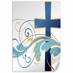 Easter Clip Art Free Religious Canvas 12  X 18   by Mariart