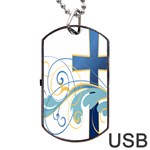 Easter Clip Art Free Religious Dog Tag USB Flash (Two Sides) Back