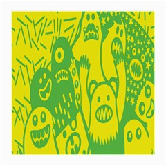 Easter Monster Sinister Happy Green Yellow Magic Rock Medium Glasses Cloth (2-side) by Mariart