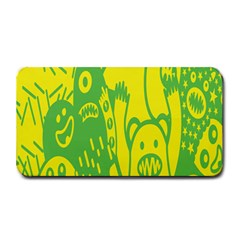 Easter Monster Sinister Happy Green Yellow Magic Rock Medium Bar Mats by Mariart