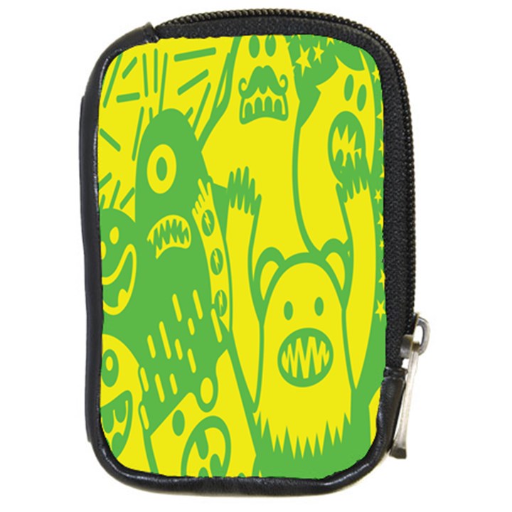 Easter Monster Sinister Happy Green Yellow Magic Rock Compact Camera Cases