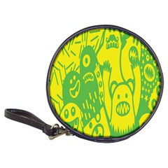 Easter Monster Sinister Happy Green Yellow Magic Rock Classic 20-cd Wallets by Mariart