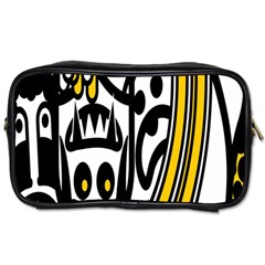 Easter Monster Sinister Happy Magic Rock Mask Face Polka Yellow Toiletries Bags by Mariart