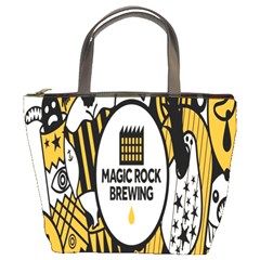 Easter Monster Sinister Happy Magic Rock Mask Face Yellow Magic Rock Bucket Bags by Mariart