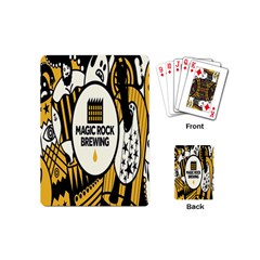 Easter Monster Sinister Happy Magic Rock Mask Face Yellow Magic Rock Playing Cards (mini)  by Mariart