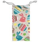 Easter Rabbit Bunny Rainbow Jewelry Bag Back