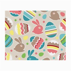 Easter Rabbit Bunny Rainbow Small Glasses Cloth (2-side) by Mariart