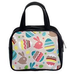 Easter Rabbit Bunny Rainbow Classic Handbags (2 Sides) by Mariart