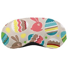 Easter Rabbit Bunny Rainbow Sleeping Masks by Mariart