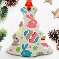 Easter Rabbit Bunny Rainbow Ornament (christmas Tree)  by Mariart