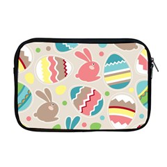 Easter Rabbit Bunny Rainbow Apple Macbook Pro 17  Zipper Case by Mariart