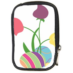 Eggs Three Tulips Flower Floral Rainbow Compact Camera Cases by Mariart