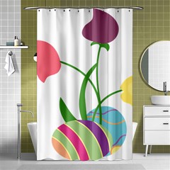 Eggs Three Tulips Flower Floral Rainbow Shower Curtain 48  X 72  (small)  by Mariart