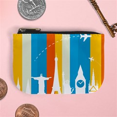 Eiffel Tower Monument Statue Of Liberty Mini Coin Purses by Mariart