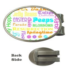 Easter Subway Blossoms Color Rainbow Chocolate Money Clips (oval)  by Mariart