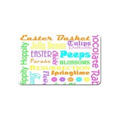 Easter Subway Blossoms Color Rainbow Chocolate Magnet (name Card)