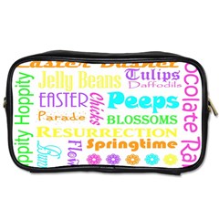 Easter Subway Blossoms Color Rainbow Chocolate Toiletries Bags 2-side by Mariart