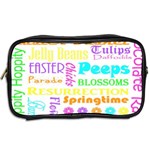 Easter Subway Blossoms Color Rainbow Chocolate Toiletries Bags 2-Side Back