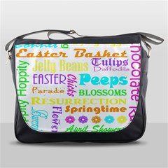 Easter Subway Blossoms Color Rainbow Chocolate Messenger Bags by Mariart